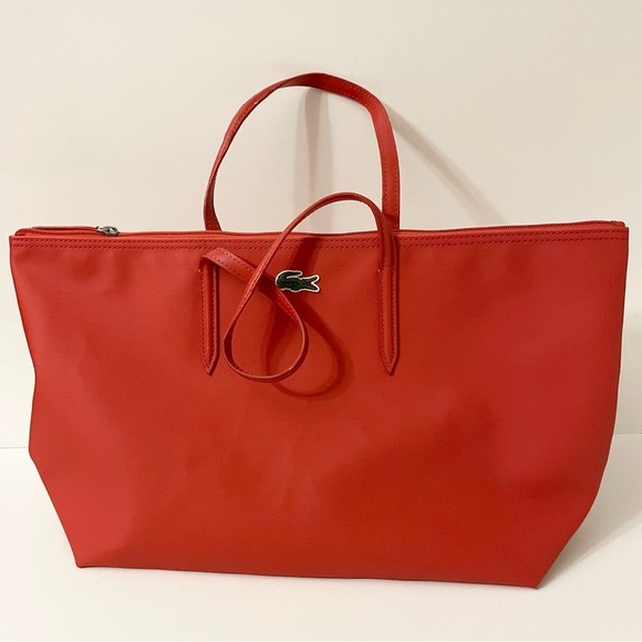 Lacoste Red Women's Tote Bag - Picture 1 of 16